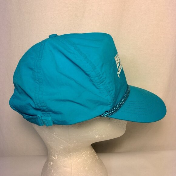 Vintage Brooklyn Freightliner Cap Hat Turquoise Blue Nylon Otto Cap Strap Back - Picture 6 of 14